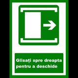 Placuta de iesire glisati spre dreapta pentru a deschide